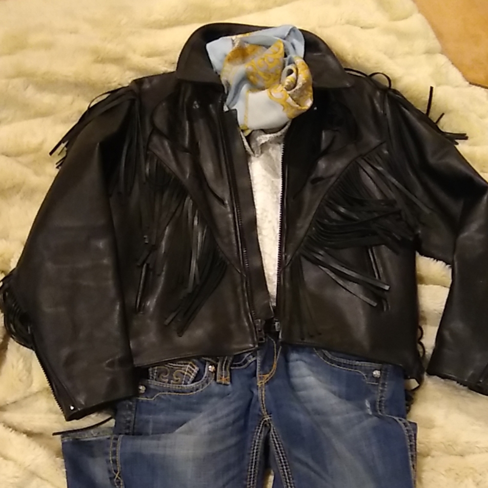 Gorgeous warm leather jacket